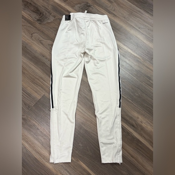 Adidas Men’s White Joggers with Black Stripes - Picture 3 of 5